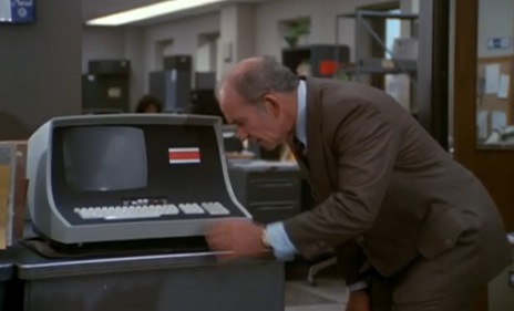 Lou Grant meets the future of newspaper technology, 1977